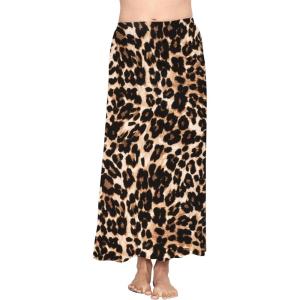 imageKnee Length and Midi ALine Flowy Skirt  Comfortable Clothes for Women  S5XBrown Leopard