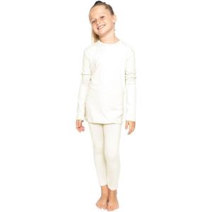 imageSTRETCH IS COMFORT Oh So Soft Youth Girls Long Sleeve Crew and Leggings Set Includes Top and BottomOffwhite