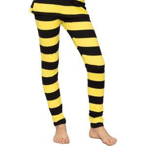 imageSTRETCH IS COMFORT Oh So Soft Youth Girls Prints LeggingsBlack and Yellow Stripes