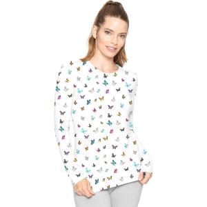 imageSTRETCH IS COMFORT Womens and Plus Oh So Soft Long Sleeve Crew Neck Top  Small  3XButterfly
