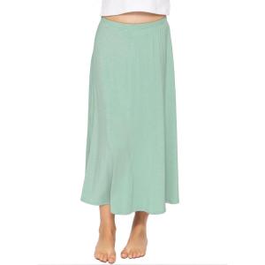 imageSTRETCH IS COMFORT Youth Girls Flowy ALine Skirt Knee Length and Ankle Length  Kids  Sizes 416Sage Green