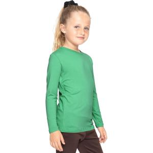 imageSTRETCH IS COMFORT Youth Girls Oh So Soft Long Sleeve Crew Neck Top  Sizes 216  Essential BasicsKelly Green