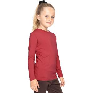 imageSTRETCH IS COMFORT Youth Girls Oh So Soft Long Sleeve Crew Neck Top  Sizes 216  Essential BasicsRed
