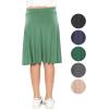 imageGirls ALine Skirt with Builtin Shorts  3 Lengths to Choose from Short Knee and Midi  Size 416Grass Green
