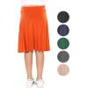 imageGirls ALine Skirt with Builtin Shorts  3 Lengths to Choose from Short Knee and Midi  Size 416Orange