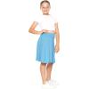 imageGirls ALine Skirt with Builtin Shorts  3 Lengths to Choose from Short Knee and Midi  Size 416Sky Blue