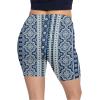 imageSTRETCH IS COMFORT Biker Shorts for Women  Womens Athletic Workout Shorts  Cotton  Small  5XBoho Chakra Blue