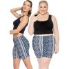 imageSTRETCH IS COMFORT Biker Shorts for Women  Womens Athletic Workout Shorts  Cotton  Small  5XBoho Chakra Blue