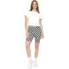imageSTRETCH IS COMFORT Biker Shorts for Women  Womens Athletic Workout Shorts  Cotton  Small  5XCheckered Black and White