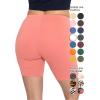 imageSTRETCH IS COMFORT Biker Shorts for Women  Womens Athletic Workout Shorts  Cotton  Small  5XCoral