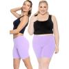 imageSTRETCH IS COMFORT Biker Shorts for Women  Womens Athletic Workout Shorts  Cotton  Small  5XLavender
