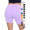 imageSTRETCH IS COMFORT Biker Shorts for Women  Womens Athletic Workout Shorts  Cotton  Small  5XLavender