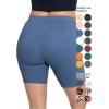 imageSTRETCH IS COMFORT Biker Shorts for Women  Womens Athletic Workout Shorts  Cotton  Small  5XLight Navy