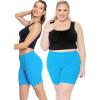 imageSTRETCH IS COMFORT Biker Shorts for Women  Womens Athletic Workout Shorts  Cotton  Small  5XOcean Blue