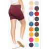 imageSTRETCH IS COMFORT Girls Cotton Biker Shorts and Cartwheel Shorts  Two Lengths to Choose from  Size 414Burgundy