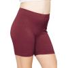 imageSTRETCH IS COMFORT Girls Cotton Biker Shorts and Cartwheel Shorts  Two Lengths to Choose from  Size 414Burgundy