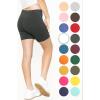 imageSTRETCH IS COMFORT Girls Cotton Biker Shorts and Cartwheel Shorts  Two Lengths to Choose from  Size 414Charcoal Gray