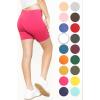 imageSTRETCH IS COMFORT Girls Cotton Biker Shorts and Cartwheel Shorts  Two Lengths to Choose from  Size 414Hot Pink
