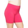imageSTRETCH IS COMFORT Girls Cotton Biker Shorts and Cartwheel Shorts  Two Lengths to Choose from  Size 414Hot Pink