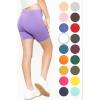 imageSTRETCH IS COMFORT Girls Cotton Biker Shorts and Cartwheel Shorts  Two Lengths to Choose from  Size 414Lavender