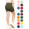 imageSTRETCH IS COMFORT Girls Cotton Biker Shorts and Cartwheel Shorts  Two Lengths to Choose from  Size 414Olive Green