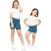 imageSTRETCH IS COMFORT Girls Cotton Biker Shorts and Cartwheel Shorts  Two Lengths to Choose from  Size 414Teal