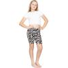 imageSTRETCH IS COMFORT Girls Cotton Biker Shorts and Cartwheel Shorts  Two Lengths to Choose from  Size 414Zebra