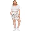 imageSTRETCH IS COMFORT Womens Plus Size Cotton Biker Shorts  Cotton  XLarge  7XButterfly
