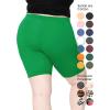 imageSTRETCH IS COMFORT Womens Plus Size Cotton Biker Shorts  Cotton  XLarge  7XKelly Green