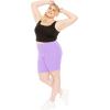 imageSTRETCH IS COMFORT Womens Plus Size Cotton Biker Shorts  Cotton  XLarge  7XLavender