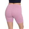 imageSTRETCH IS COMFORT Womens Plus Size Cotton Biker Shorts  Cotton  XLarge  7XPink Gingham