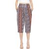 imageSTRETCH IS COMFORT Womens Straight Leg and Flowy Gaucho Pants with Pockets  Small5XBoho Natural Floral
