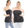 imageSTRETCH IS COMFORT Womens ampamp Plus Mid and Long Length Tube Top  X Small  5XBlack Camo
