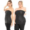 imageSTRETCH IS COMFORT Womens ampamp Plus Mid and Long Length Tube Top  X Small  5XBlack Chetah