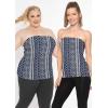 imageSTRETCH IS COMFORT Womens ampamp Plus Mid and Long Length Tube Top  X Small  5XBoho Chakra Blue