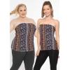 imageSTRETCH IS COMFORT Womens ampamp Plus Mid and Long Length Tube Top  X Small  5XBoho Natural Floral