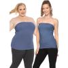 imageSTRETCH IS COMFORT Womens ampamp Plus Mid and Long Length Tube Top  X Small  5XLight Navy