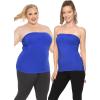 imageSTRETCH IS COMFORT Womens ampamp Plus Mid and Long Length Tube Top  X Small  5XRoyal Blue