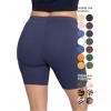 imageSTRETCH IS COMFORT Womens and Plus Oh So Soft Biker Shorts  Adult Small to 7XNavy Blue