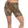 imageSTRETCH IS COMFORT Biker Shorts for Women  Womens Athletic Workout Shorts  Cotton  Small  5XBrown Cheetah