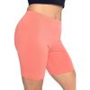 imageSTRETCH IS COMFORT Biker Shorts for Women  Womens Athletic Workout Shorts  Cotton  Small  5XCoral