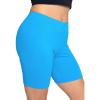 imageSTRETCH IS COMFORT Biker Shorts for Women  Womens Athletic Workout Shorts  Cotton  Small  5XOcean Blue