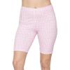imageSTRETCH IS COMFORT Biker Shorts for Women  Womens Athletic Workout Shorts  Cotton  Small  5XPink Gingham
