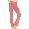 imageSTRETCH IS COMFORT Womens Oh So Soft High Waist Bootcut Yoga Pants with PocketDark Mauve