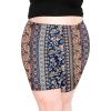 imageSTRETCH IS COMFORT Womens Plus Size Cotton Biker Shorts  Cotton  XLarge  7XBoho Natural Floral