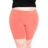 imageSTRETCH IS COMFORT Womens Plus Size Cotton Biker Shorts  Cotton  XLarge  7XCoral