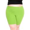 imageSTRETCH IS COMFORT Womens Plus Size Cotton Biker Shorts  Cotton  XLarge  7XLime Green