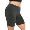 imageSTRETCH IS COMFORT Womens and Plus Oh So Soft Biker Shorts  Adult Small to 7XCharcoal Gray