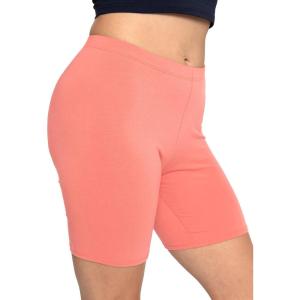 imageSTRETCH IS COMFORT Biker Shorts for Women  Womens Athletic Workout Shorts  Cotton  Small  5XCoral