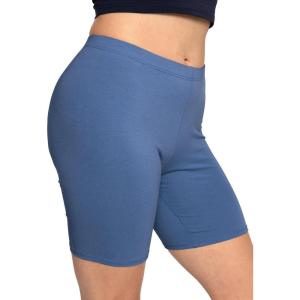 imageSTRETCH IS COMFORT Biker Shorts for Women  Womens Athletic Workout Shorts  Cotton  Small  5XLight Navy